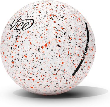 Гольф-м'ячі Vice Pro Soft 2020, 12 шт., 3-шарові, уретан, м'які, стабільний політ, неон лайм/червоні, для амбітних гравців