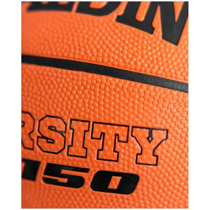 Баскетбольний м'яч Spalding TF-150 Varsity, гумовий, офіційний розмір 7, помаранчевий, для всіх типів покриття