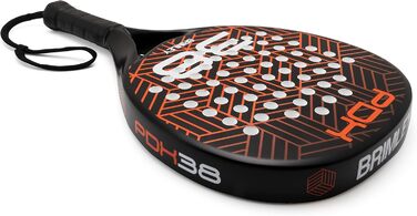 Плечовий захист Brimley Padelschläger Carbon PDX38 для падел-тенісу | 100% карбон, Eva-наповнювач | Для початківців та досвідчених гравців