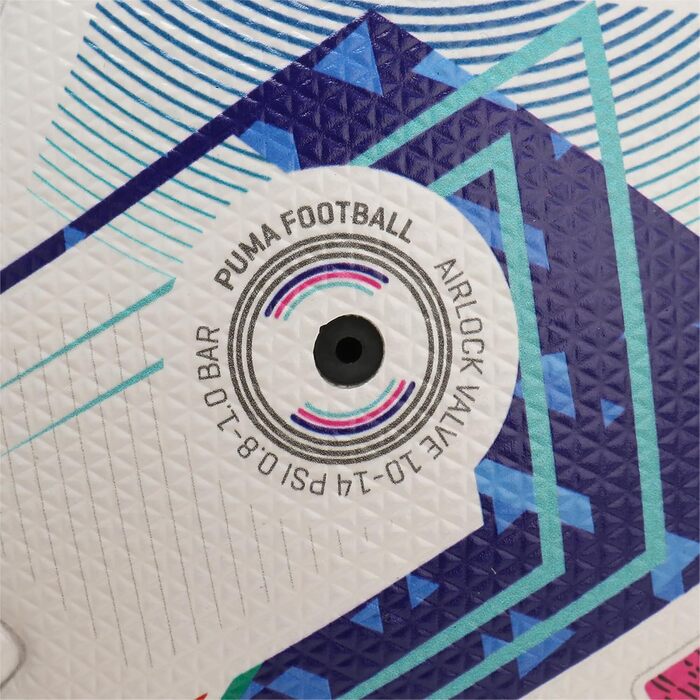 Футбольний м'яч PUMA Orbita Serie A Pro розмір 5, біло-синій, рожевий