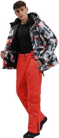 Спортивний костюм YEEFINE для чоловіків, червоно-білий + помаранчевий, XL