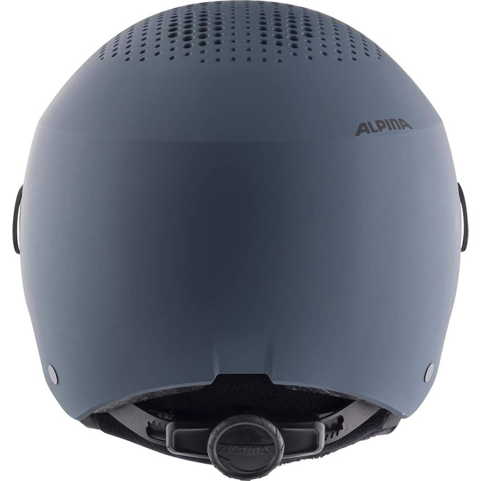 Лижний шолом ALPINA ARBER VISOR Q-LITE з контрастним візором, легкий, чорний матовий, для дорослих, 54-58 см