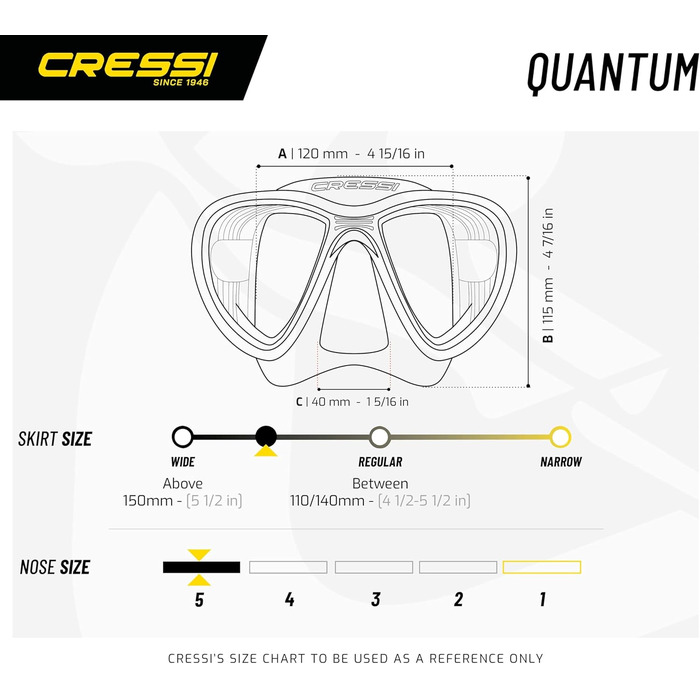 Дайвінгова маска Cressi Quantum прозора/рожева, універсальна