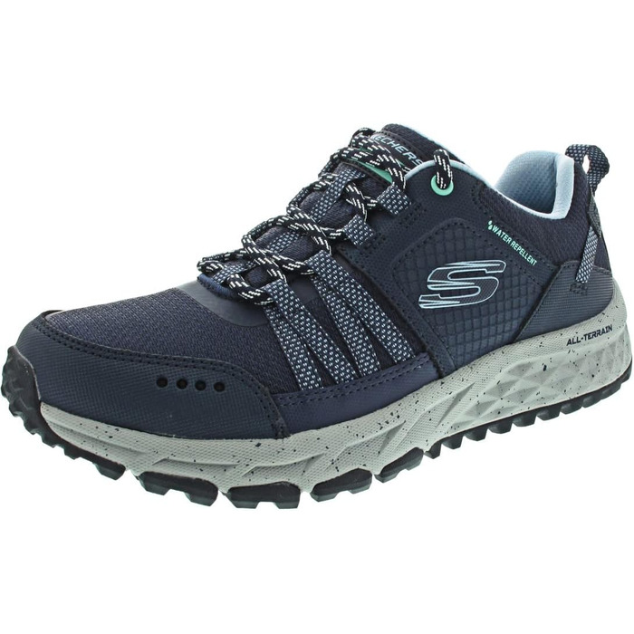 Жіночі трекінгові черевики Skechers Escape Plan - Navy Leather Mesh Blue Trim (35.5 EU)