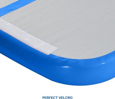 Гімнастична килимок LSLIFE надувний, 4/5/6 метрів, товщина 10 см, з електричним насосом. Для гімнастики, йоги, тренувань, дітей. Надувна гімнастична доріжка, тренувальна балка.