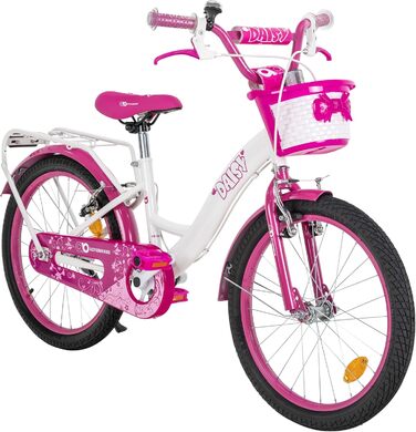 Дитяче велосипед Actionbikes Daisy | 12, 16, 20 дюймів - V-Brake гальма - захист від бруду спереду та ззаду - велосипед для дітей 2-9 років, для дівчаток та хлопчиків