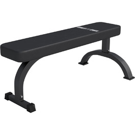 GORILLA SPORTS® Силова лава для жиму, до 400 кг, гумові ніжки, чорна — універсальна фітнес-лава для тренувань вдома, пресу та жиму лежачи