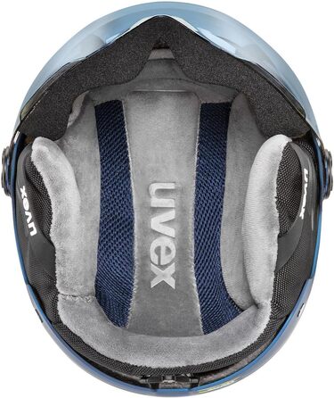 Шолом для дітей uvex Rocket jr Visor Single, синій матовий, 54-58 см