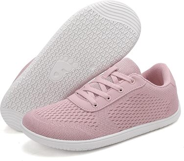Кросівки для бігу Barfußschuhe: чоловічі та жіночі, зручні, дихаючі, з широкою передньою частиною, підошва не слизька (39 EU, Рожевий)