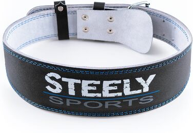 Шкіряний пояс Steely Sports для важкої атлетики та бодібілдингу, чоловічий, для тренувань та фітнесу