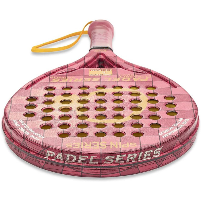 Падель ракетки PADEL SERIES SPIN із ABS та полікарбонату, антиковзкі, гумові сторони, максимальна продуктивність, червоний (жорсткий), синій (м'який), фуксія (дуже м'який)