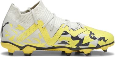 Дитячі футбольні бутси PUMA Future Match Fg/Ag Jr - для гри на природному та штучному покритті (36 EU, кольори Sedate Gray, Asphalt Yellow, Blaze)
