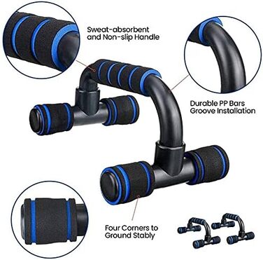 Набір для пресу AERLANG 7-в-1: ролер, турніки, еспандер, скакалка, ручки та наколінники для фітнесу вдома та в залі