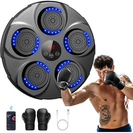 Професійна LED музична бокс-машина HotHands з Bluetooth, 9 режимів, настінна, для дітей та дорослих, для дому та залу