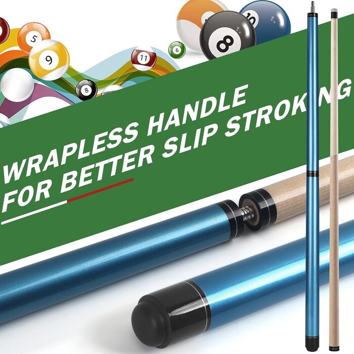 Бік-Стик для Більярдного Кийка, Jump Break Stick, 3 частини, 23~25oz (Blau)