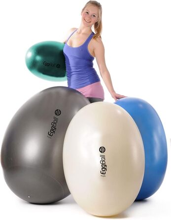Гімнастичний м'яч PEZZI Eggball MAXAFE 45 см, зелений, сидячий м'яч для фітнесу