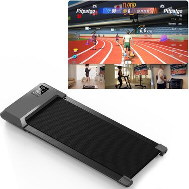 Біговий килимок Superun Raceable – 2.5 PS з пультом та додатком, до 136 кг, сірий