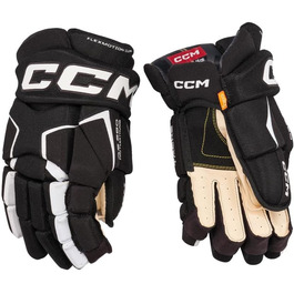 Дитячі хокейні рукавички CCM Super Tacks AS-580, чорні/білі, 11 дюймів