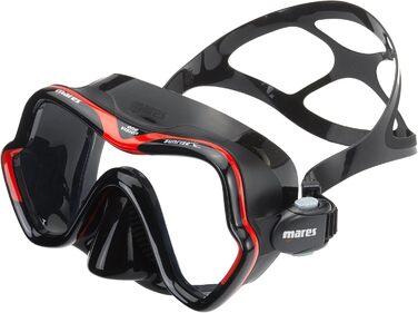 Маска для снорклінгу Mares One Vision Sunrise - червоно-чорна