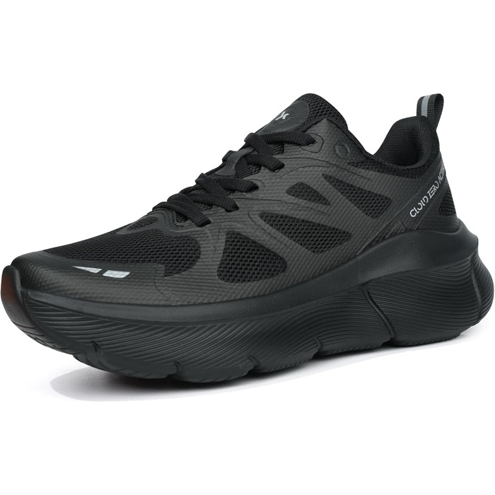 Жіночі кросівки Hawkwell Cloud Zero для ходьби та тенісу, з амортизацією, дихаючі, для спорту, фітнесу, тренувань, бігу, чорні, 42 EU