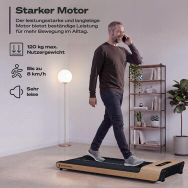 Бігова доріжка Sportstech WalkingPad Pro для дому: складана, до 8 км/год, з лічильником кроків, для офісу та дому, вантажність 120 кг, з додатком, тиха, німецька якість