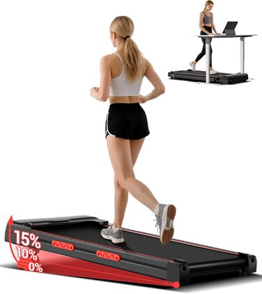 Walking Pad з нахилом 15%, 10 км/год: біговий тренажер для дому з LED-дисплеєм, дистанційним керуванням, 2.5PS, до 136 кг