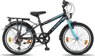 Дитячий гірський велосипед Licorne Bike Carter Premium 20 дюймів, 6-швидкісна Shimano, для хлопчиків та дівчаток