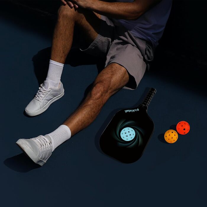 Набір пікбол-ракетки Achiou - пікбол-ракетки з високопродуктивною поверхнею з скловолокна, легкі, з сумкою, для чоловіків та жінок, 2 м'ячі для пікболу (outdoor та indoor)