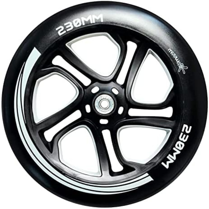 Самокат алюмінієвий muuwmi Pro, колеса 230/205 мм, ABEC 7, регульований, XL-дек, BMX-руль, сертифікат GS