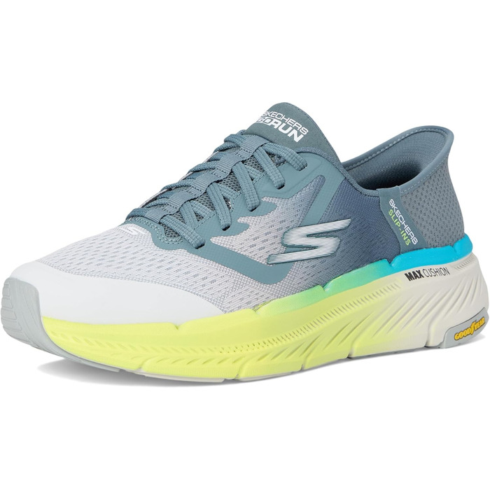 Чоловічі сліпони Skechers Max Cushioning Premier 2.0 Ascendant II (43 EU, сірий, багатокольоровий)