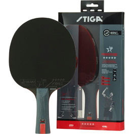 Тенісний ракетка STIGA Prestige 5-Star – професійна пінг-понгова ракетка з ITTF-сертифікованим покриттям, губкою 2.0 мм та технологією WRB – зручна ручка