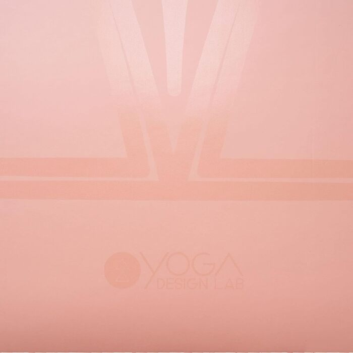 Еко-йога-мат Yoga Design Lab Infinity Diamond Align Coral 5 мм, антиковзкий, з ременем для перенесення