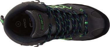 Чоловічі трекінгові черевики CMP Moon Mid Wp, сірий/зелений, 45 EU