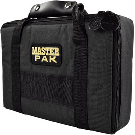 Чохол для дартсу Karella Master Pak чорний — кейс для 3 комплектів дротиків та аксесуарів