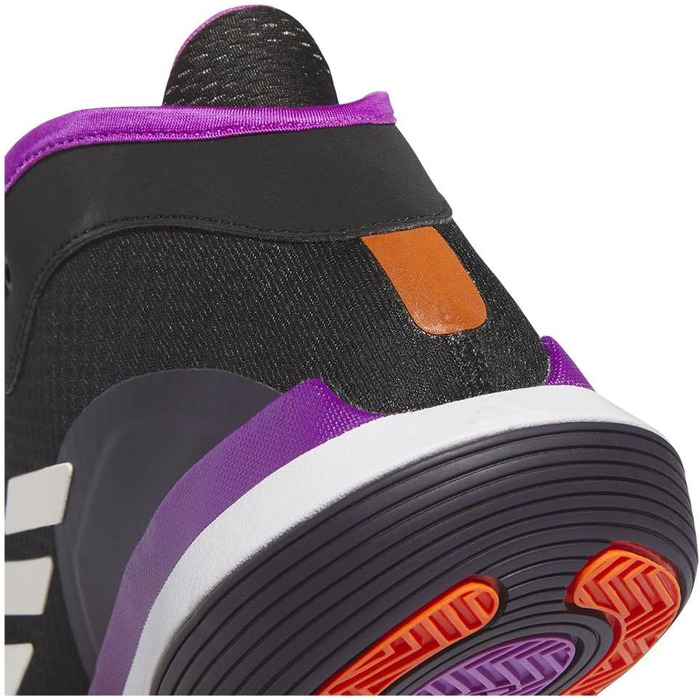 Кросівки Adidas Bounce Legends Low Unisex для баскетболу (44 2/3 EU, чорний/фіолетовий/чорний)