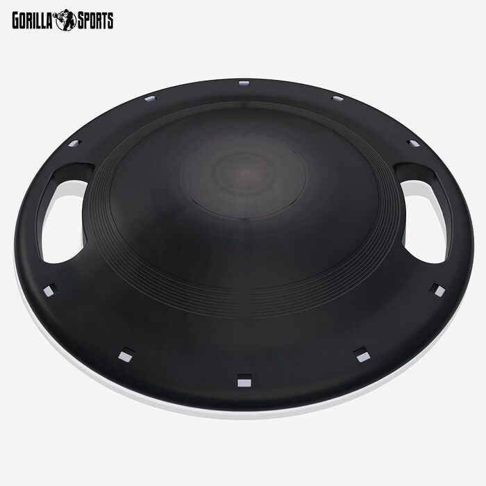 Балансборд GORILLA SPORTS® Ø 40 см, до 110-180 кг, дерево/пластик - для рівноваги, терапії, тренувань, для дітей та дорослих, з ручками