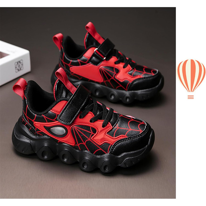 Дитячі кросівки Kindi з натуральної шкіри, водонепроникні, для хлопчиків та дівчаток, спортивні, для бігу, червоні, 26 EU