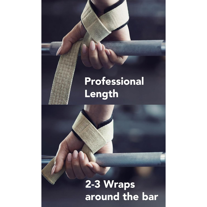 Fitgriff® гучнощі для тяги, кросфіту та бодібілдингу - ремені для підйому ваги (з підкладкою) - для жінок та чоловіків, XS (обхват зап'ястя до 16 см), колір пісок (силікон)