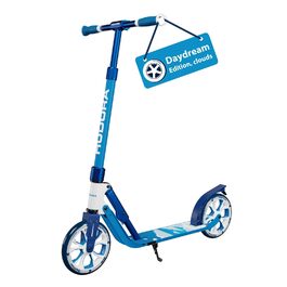 Самокат HUDORA BigWheel 205 Advanced Daydream Edition - до 100 кг, складаний, регульована висота - для дітей, підлітків та дорослих (Синій)