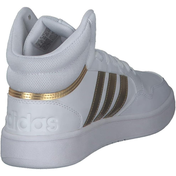 Кросівки Adidas Hoops 3.0 Mid Lifestyle - жіночі, класичні, білі, сірі, розмір 36 2/3 EU