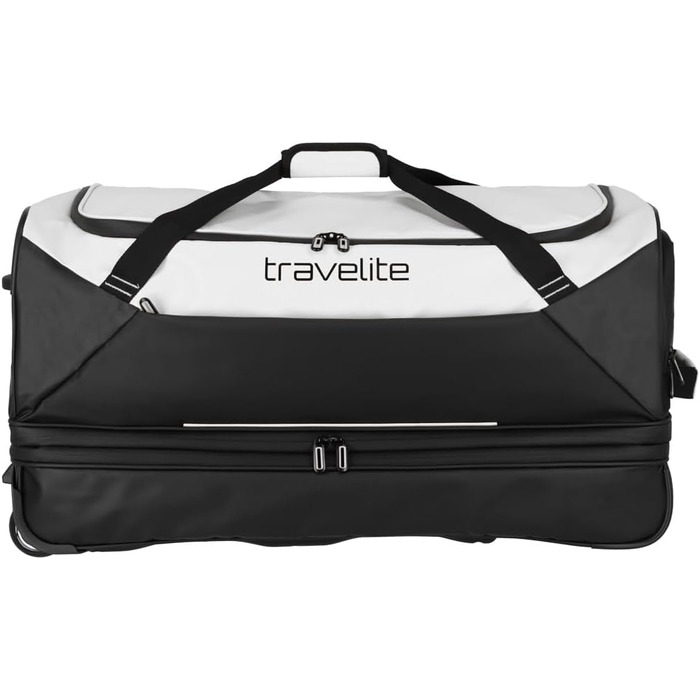 Дорожня сумка на колесах Travelite, водовідштовхувальна, 70 см, 98-119 л, м'який багаж, біла