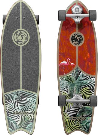 Лонгборд STAR SCOOTER Surf Skateboard Vintage Retro Cruiser, швидкісний, ABEC-11, комплект, унісекс, Exotic