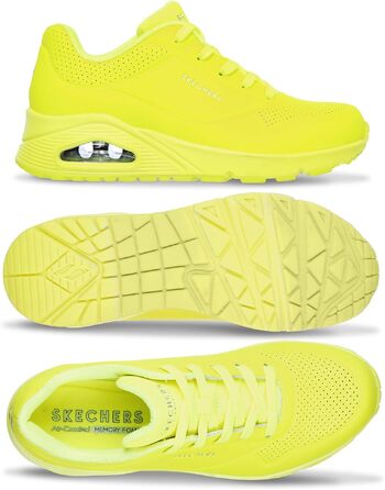 Кросівки жіночі Skechers UNO 73667/NORG жовті, розмір 39 EU - оригінальні та зручні