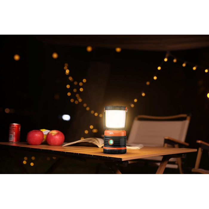 Ліхтар кемпінговий AYL LED 1800 LM з Power Bank 4400 mAh - 4 режими, водонепроникний IP44, для походу та надзвичайних ситуацій