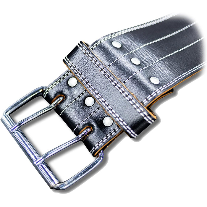 Спортивний пояс для важкої атлетики Fit Active для жінок та чоловіків, преміум-якість, шкіра, регульований, чорний, розмір M