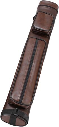 Сумка для більярду LOVIVER: чохол для кия з регульованим плечовим ременем, коричневий, 4 відділення