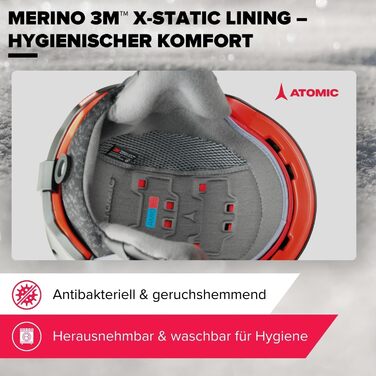 Гірськолижний шолом ATOMIC SAVOR VISOR STEREO з візором, максимальне поглинання ударів, вентиляція Aircon, дзеркальне покриття