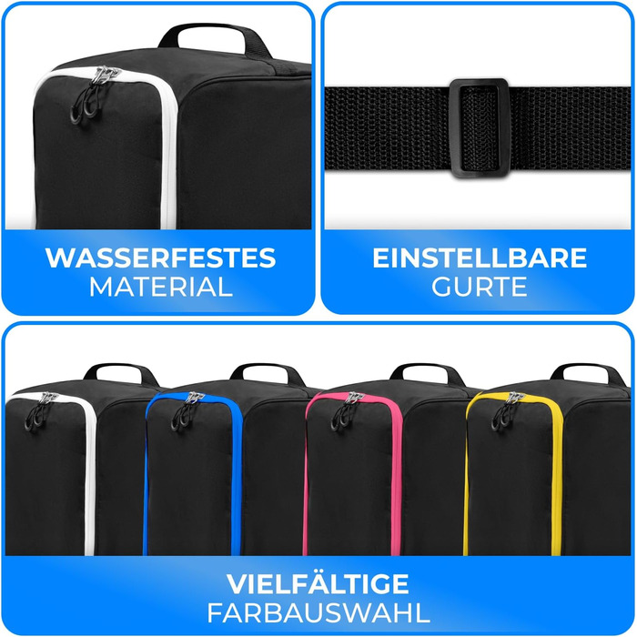 Чохол для лижних черевиків для дітей з відділенням для шолома [40 л] - модель ISCHGL, чорно-білий