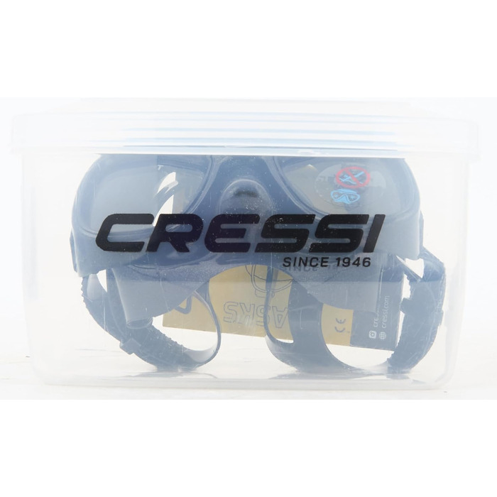 Маска для фрідайвінгу Cressi Superocchio, універсальний розмір, чорна