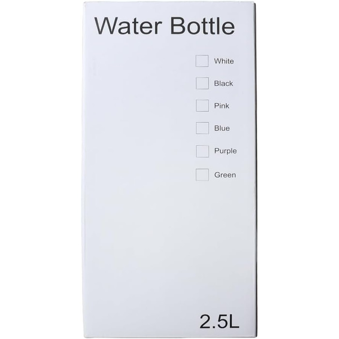 Пляшка для води Acxilexy 2,5 л з трубочкою, BPA-Free, пластикова, з таймерами, для спорту, офісу, дому, герметична